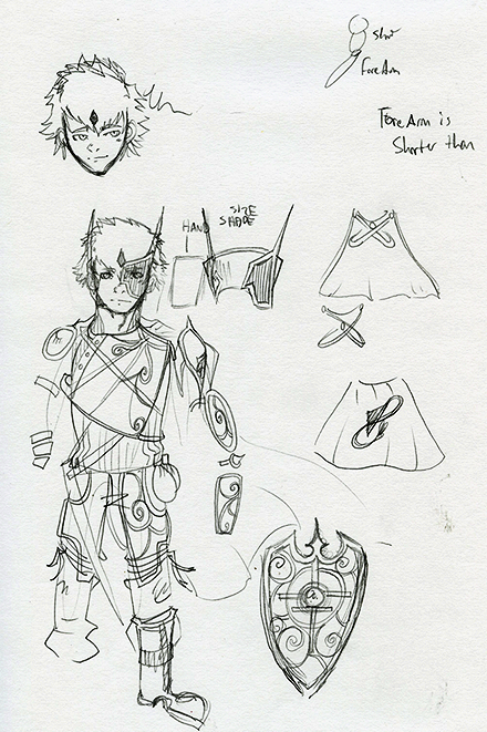 Gunnarr  Game Concept Character Sketch One